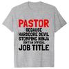 Pastor Cool Křesťanská trička pro muže Letní streetové oblečení Krátký rukáv Manžel Přítel Narozeninové dárky Tričko Pánské oblečení