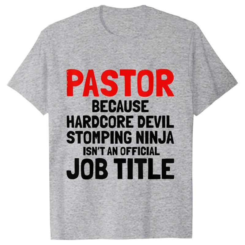 Pastor Cool Křesťanská trička pro muže Letní streetové oblečení Krátký rukáv Manžel Přítel Narozeninové dárky Tričko Pánské oblečení