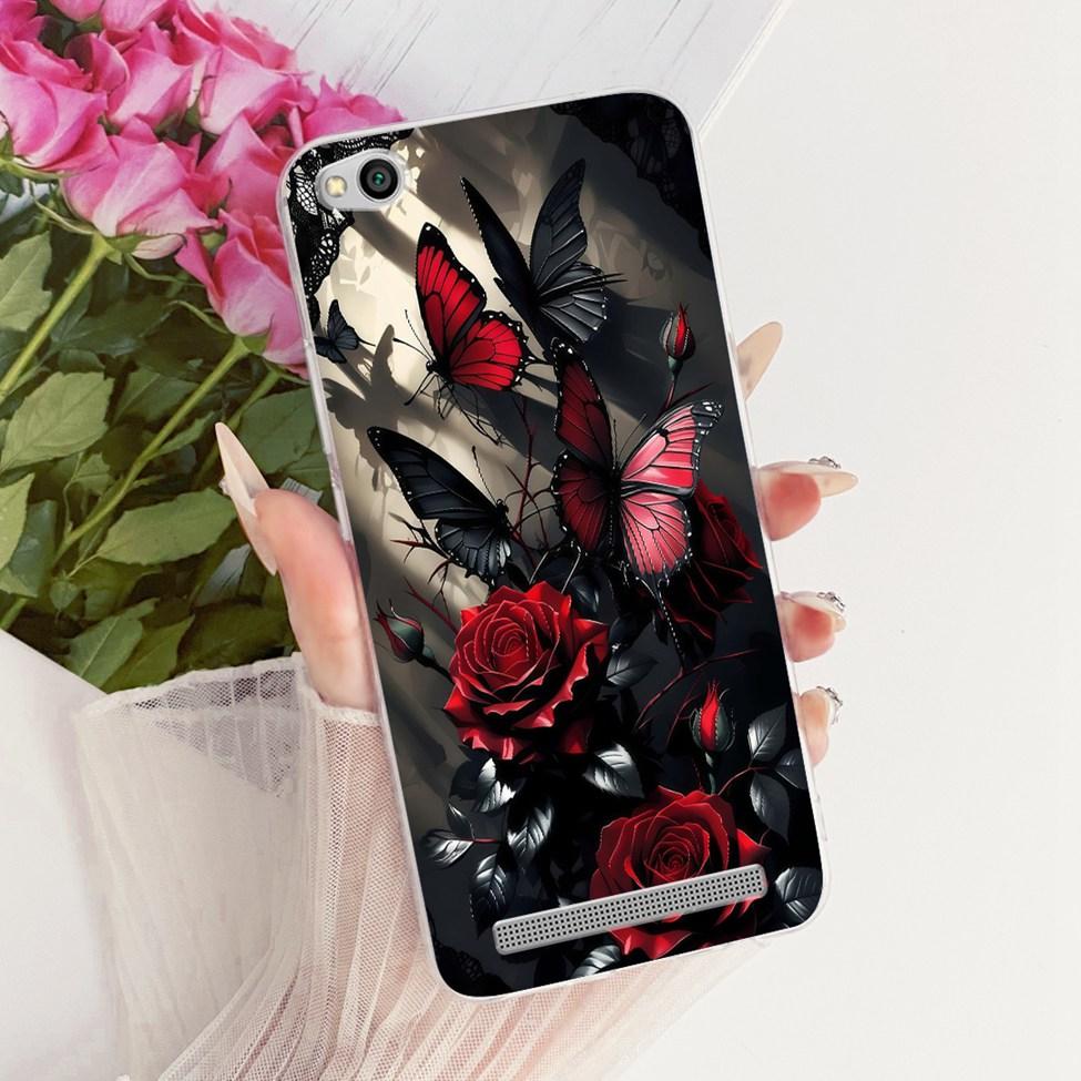 For Redmi 3 Clear Case Aesthetic Luxury Cute Cat Fashion Butterfly Funny Painted Funda For Xiaomi Redmi 3 Casing