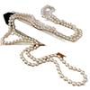 Retro 160 Cm Or So, A Variety Of Wearing Methods, Strong Light Is Round, Shijia Pearl Necklace, Autumn And Winter Sweater Chain