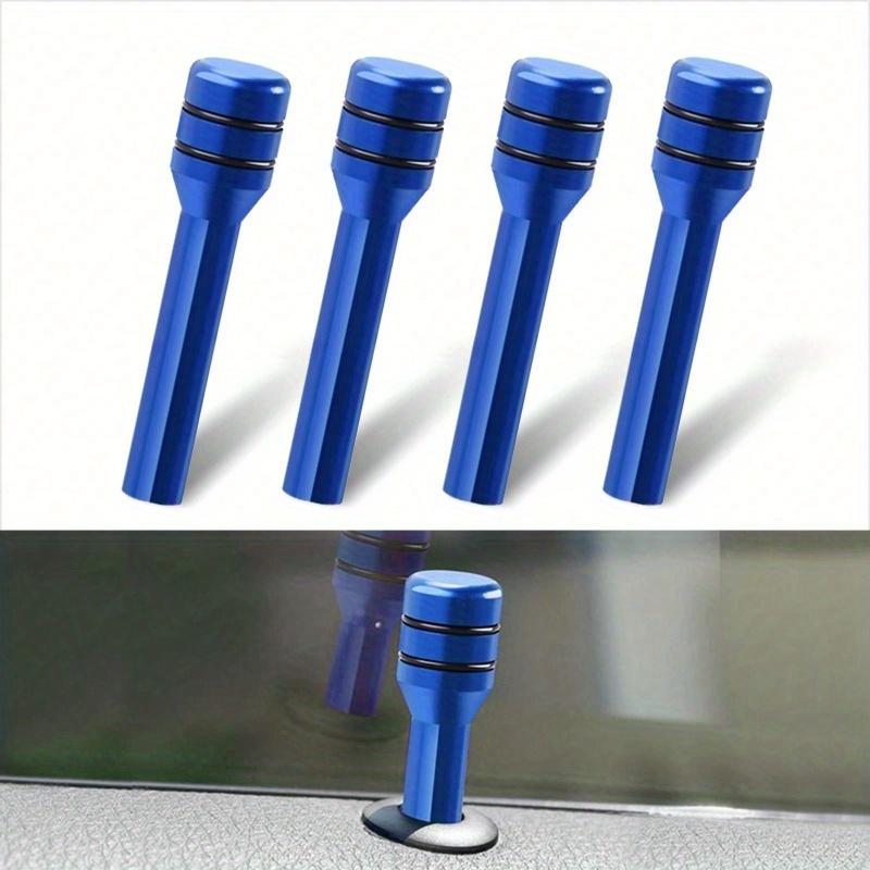 2pcs Car Door Lock Knob, Aluminum Alloy Interior Door Lock Pin, 1.9"X0.4" Door Lock Knob Button, Car Interior Accessories, Compatible