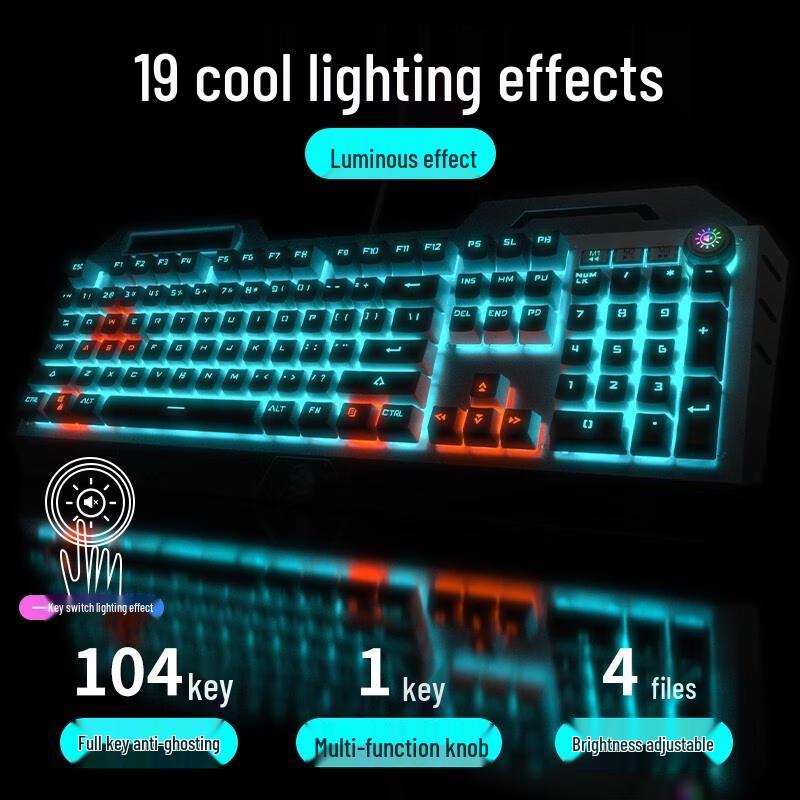 EWEADN TK900 Wired Mechanical Keyboard & Mouse Set