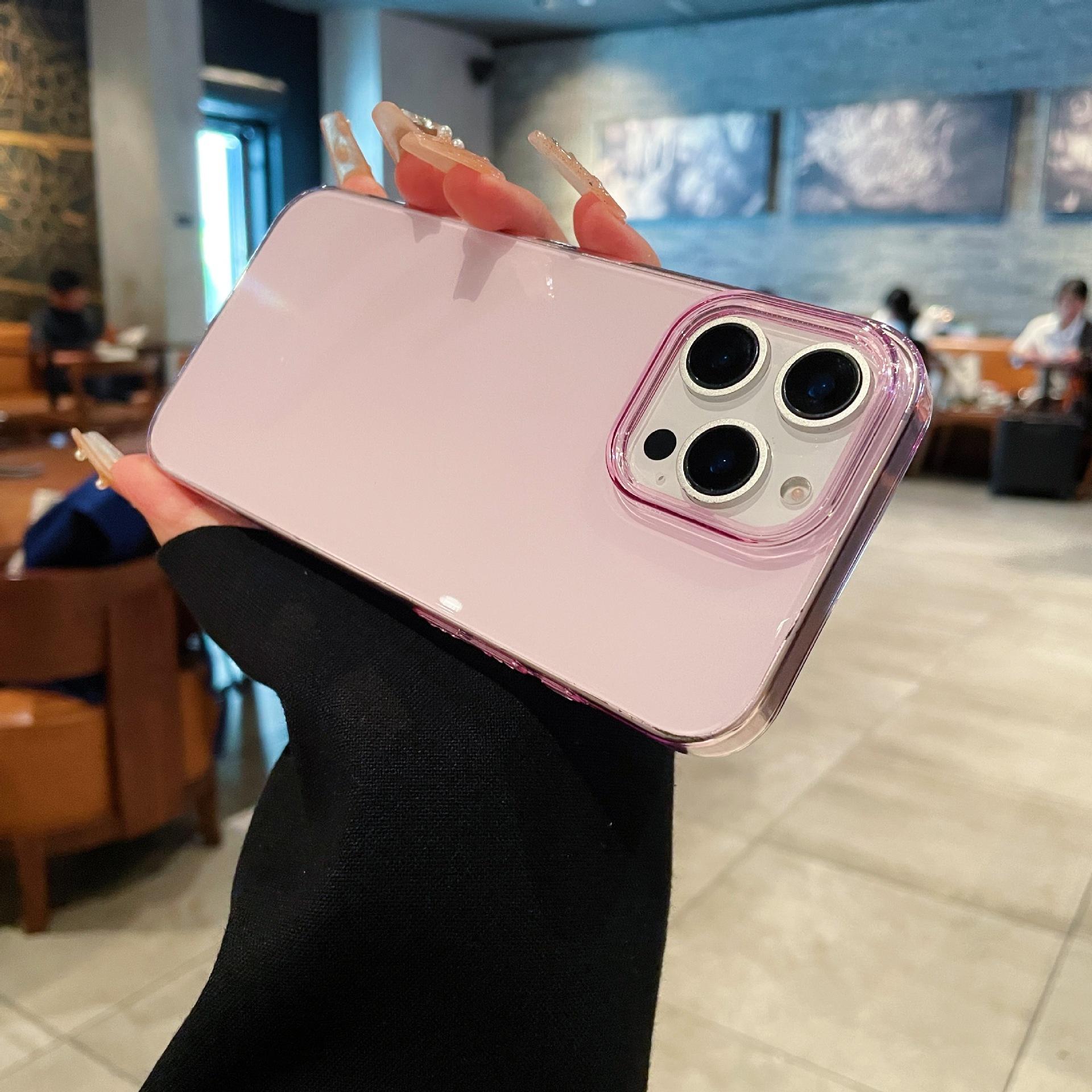 

Для iPhone16pro Прозрачный Жесткий Чехол из Поликарбоната для Мобильного Телефона Apple Нежелтеющий Противоударный Чехол из Поликарбоната для Мобильного Телефона Материал DIY IP11