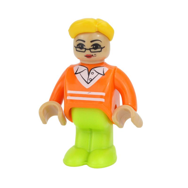 MOC Alle Arten von kleinen Mann Puppenmodellfiguren Zugcharakter Eisenbahnzubehör Bildungsgeschenk Kind für Biro Holzbahnspielzeug
