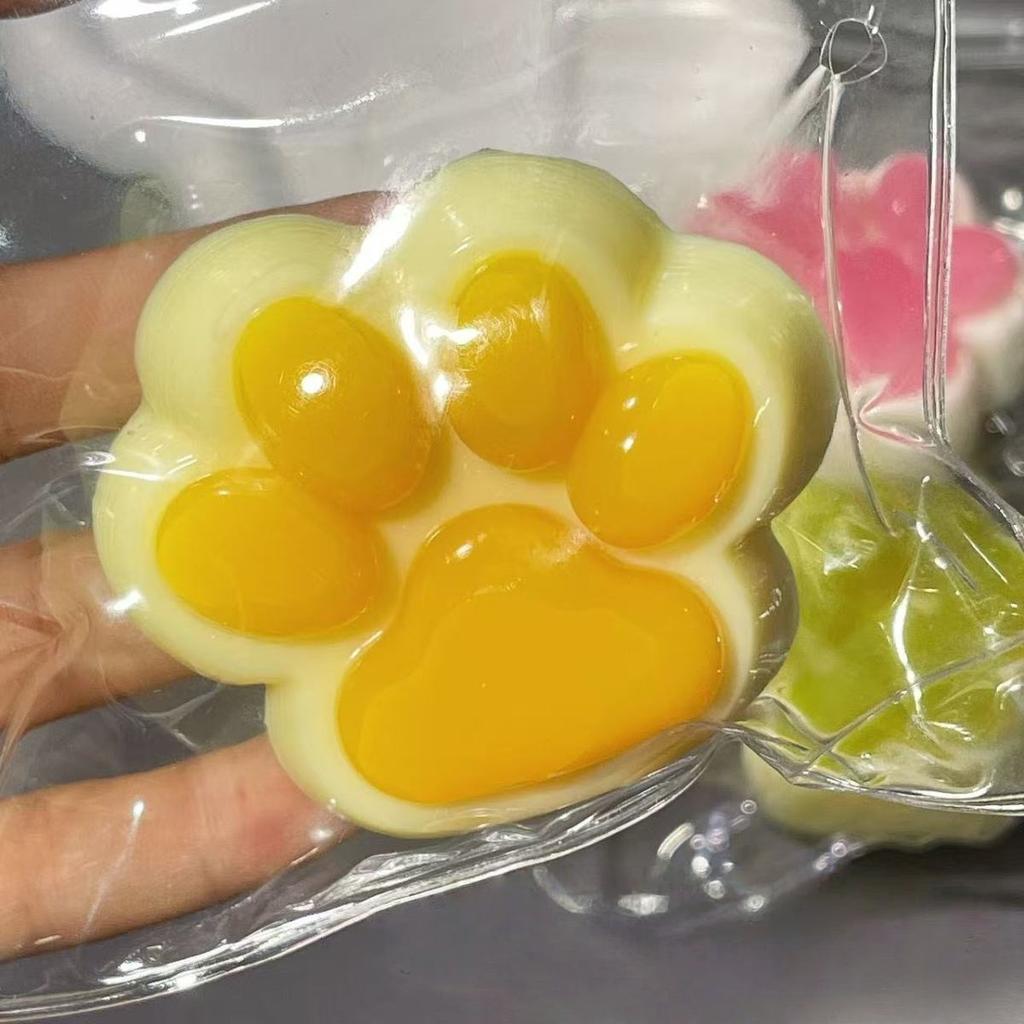 Kids Slow Rebound Pinching Decompression Stress Relief Relax Toys Kawaii Sticky Chocolate Cat Paw Squeeze Toys For Children Gift