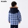 M.Latin Kids' Retro Plaid Hooded Down Jacket