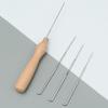 Wooden Handle Felting Needles Set Creative Felting Needles with Bottle  for Beginners