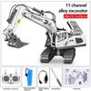 Remote Control Excavator Bulldozer Dump Truck Rc Car Toys Electric Engineering 2.4G High-Tech Vehicle Model Toys For Kids Gifts