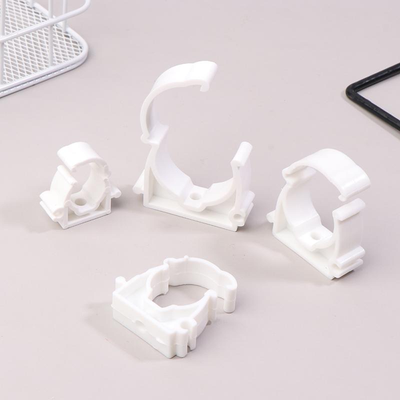 20 Pcs Plastic Ppr Clamp Holder For Water Pipe Tube Fittings With Cover Diameter 16Mm 20Mm 25Mm 32Mm
