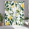 Traditional Lemon Tree Print Curtains Polyester Fabric Suitable Living Room Bedroom Curtain Made Of Washable Ready