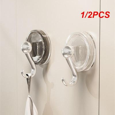 1/2PCS Suction Cup Hook Easy Installation No Damage To Walls Stylish And Modern Sleek And Stylish Space-saving Design