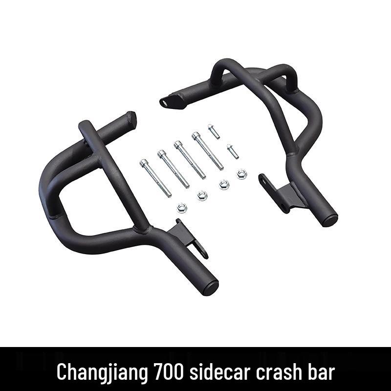 Yangtze 400/450/700 Bumper Guard Bar with Quick Release Backrest and Retro Saddlebag