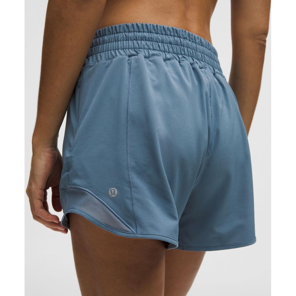 Lululemon Hotty Hot High Rise Lined Short 4  Steel Blue