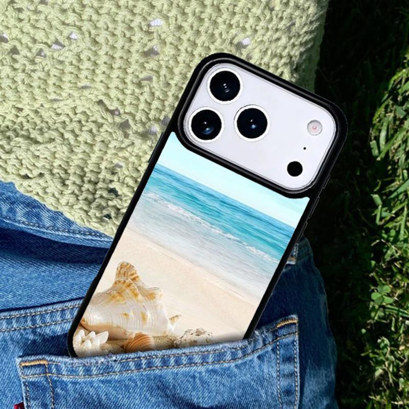 Seashells Sea Star Phone Case For iPhone 17 AIR 16 Pro Max 15 14 Pro 11 12 13 Shockproof Silicone Cover