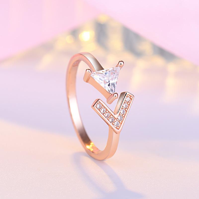 Lindon Clasic din aliaj de cupru Inel cu zircon Bijuterii pentru dama Cadou de petrecere de promisiune de nuntă