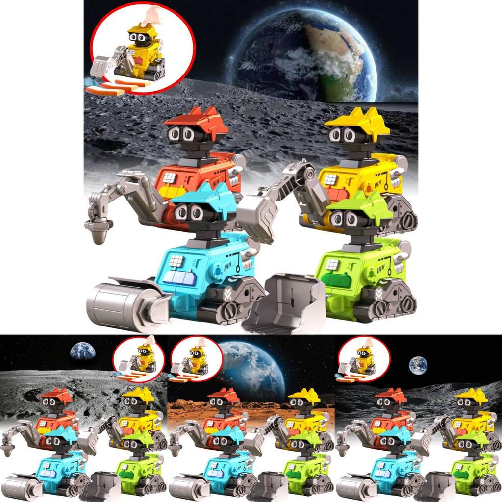 Colorful Inertial Space Exploration Engineering Car Toy For Kids Educational Playtime Fun