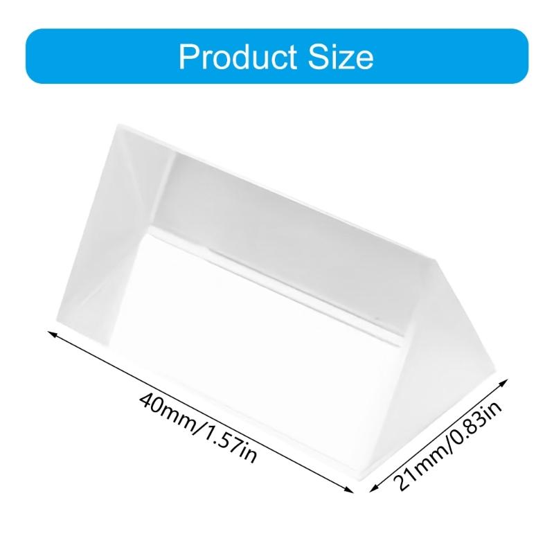 Optics Glass Triangular Prism For Analysis Physics Education And Creative Photography Projects