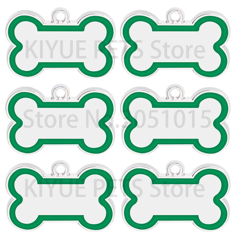 Wholesale 20Pcs Bone Dog ID Tag For Dogs Anti-lost Dog Tag Engraved Pet Name Phone Number ID Tags NamePlate Pendant