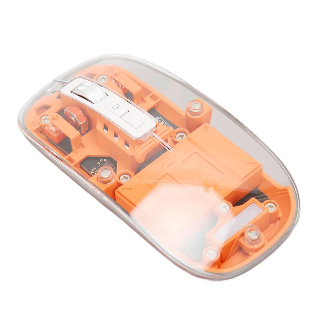 Wireless 3 Mode 5.1 5.1 2.4GHz Mouse Transparent Clear Mouse Re able Silent Mouse for PC Laptop Notebook Computer