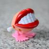 Funny Cartoon Teeth Denture Foot Wind Up Clockwork Educational Kids Spring Toy