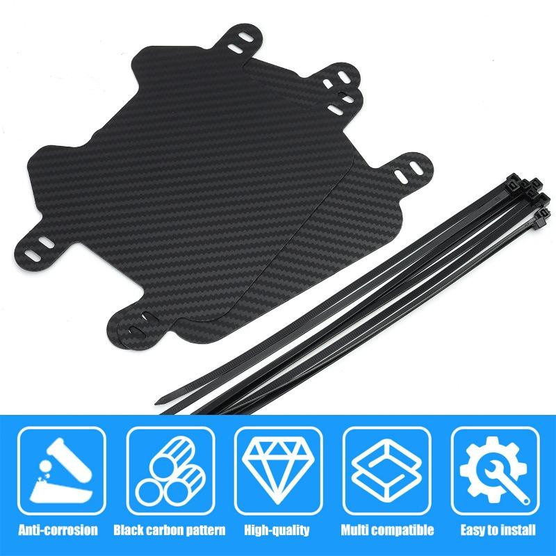 Carbon Electric Bike Number Plate ABS License Plate Set Easy To Install Motorcycle Front License Plates Registration Plate
