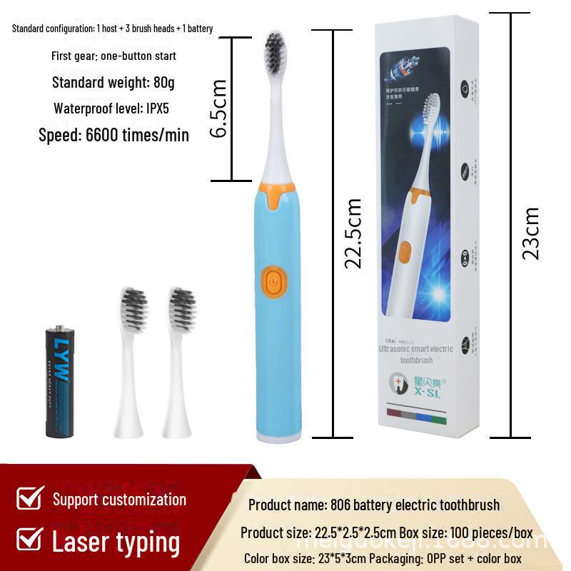 Sonic Rechargeable Electric Toothbrush - Standard Box Packaging, Live Trend, Free Shipping
