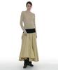 PARTIMENTO WOMEN Sheer Wide Rib Knit Crew Neck_Cream