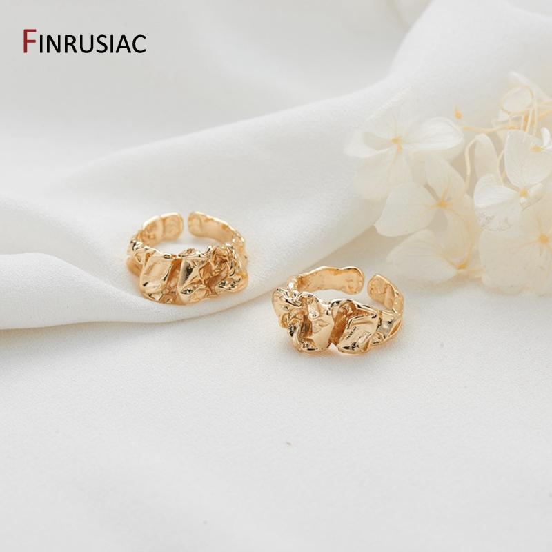 

New Retro Personality Open Rings,14K Gold-Plated Brass Gothic Irregular Geometric Ring,Women s Fashion Jewelry Crafts