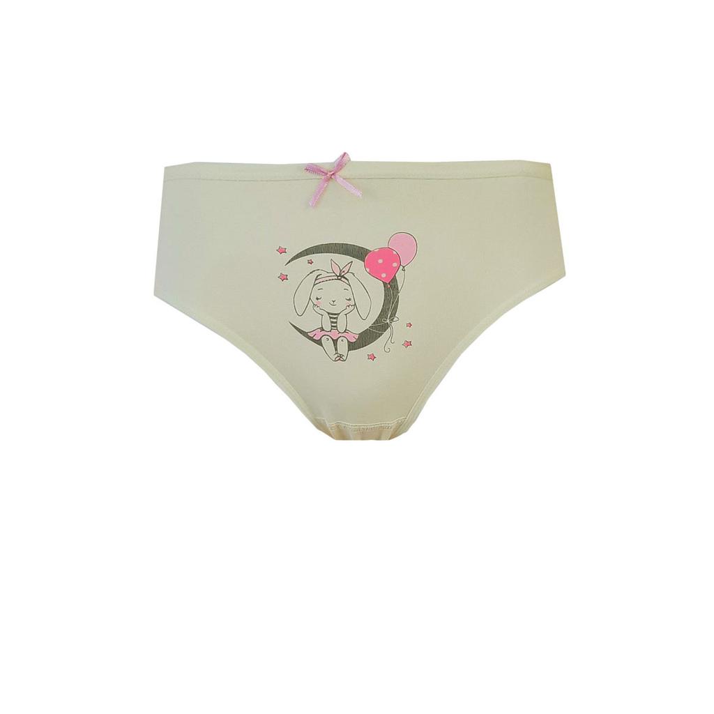 Tekkaplan 6lı Kız Çocuk Baskılı Renkli Külot Pamuklu Likralı Slip