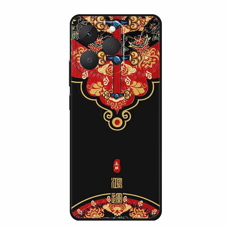 3D Emboss Case For Realme Note 70T Phone Case 70 T Coque Flowers Silicone Soft Back Cover For Realme Note 70 Narzo 80 lite Case