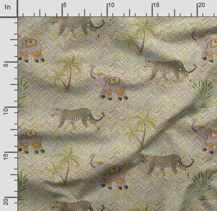 Soimoi Animals Print,  Cotton Cambric, Quilting Fabric Sold by The Yard 42 Inch Wide, Medium Weight Cotton Fabric, Sewing  Supplies,