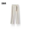 Semir Women's Loose-Fit Spring Casual Pants with Half Elastic Waist