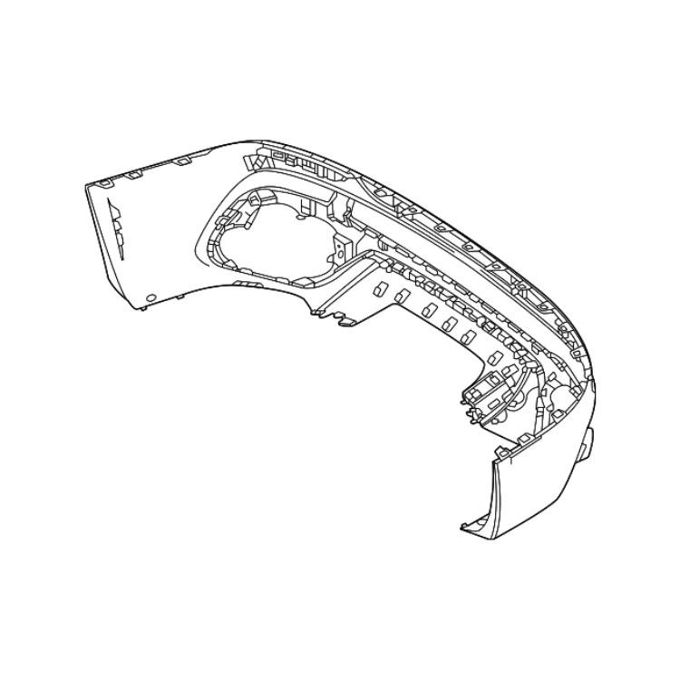 

Bumper trim for 2021-2023 Mercedes-Benz GLA250 models, item #2478805506.