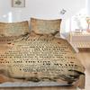 3pcs Bedding Set Love Commitment Includes 1 Comforter + 2 Pillowcases, Without Pillow Inserts, Soft Comfortable, Lightweight Breathable, Pri