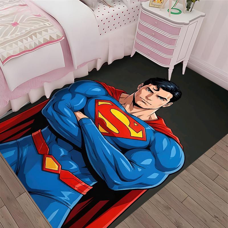 SUPERMAN Printed Carpet, Rug for Office Chair Living Room Bedroom Kitchen Room Decor Gifts.