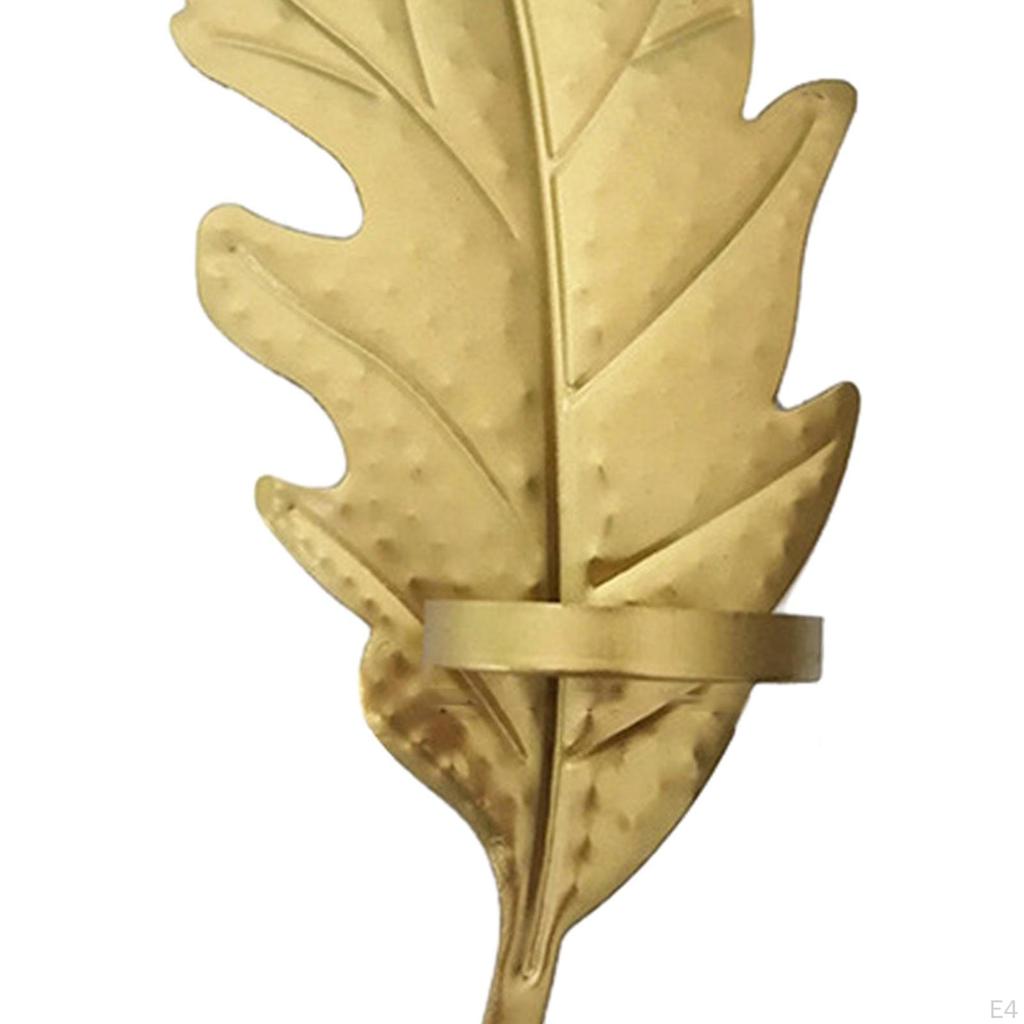 Elegant bladveggmontert lysestake for hjemmeinnredning og spesielle anledninger