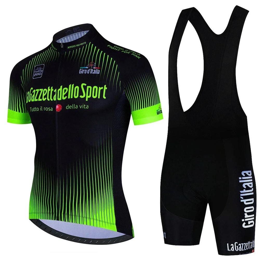 Prohlídka Itálie Cyklistické oblečení Cyklistický dres Set Letní Silniční kolo Krátký rukáv Cyklistické oblečení Pánské Mtb dres Set Sportovní oblečení
