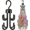 Rotatable Bra Hangers For Closet Organizer, Max 48 Storage Capacity Belt Hanger, Plastic Space Saving Closet Organizers Apartment Dorm
