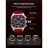 CRRJU New Watch 2311 Men's Watch Silicone Strap Six Pin Business Watch Casual Boys