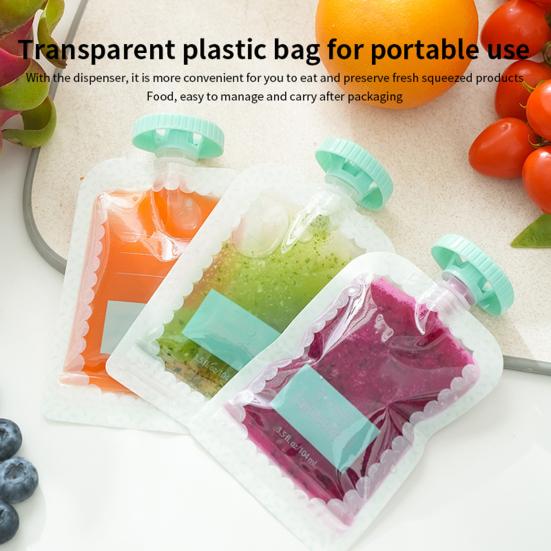 Yousheng Homemade Babies Food Squeeze Station with Reusable Bags Dishwasher Safe BPA-Free Toddlers Puree Food Maker Pouch Filling Station