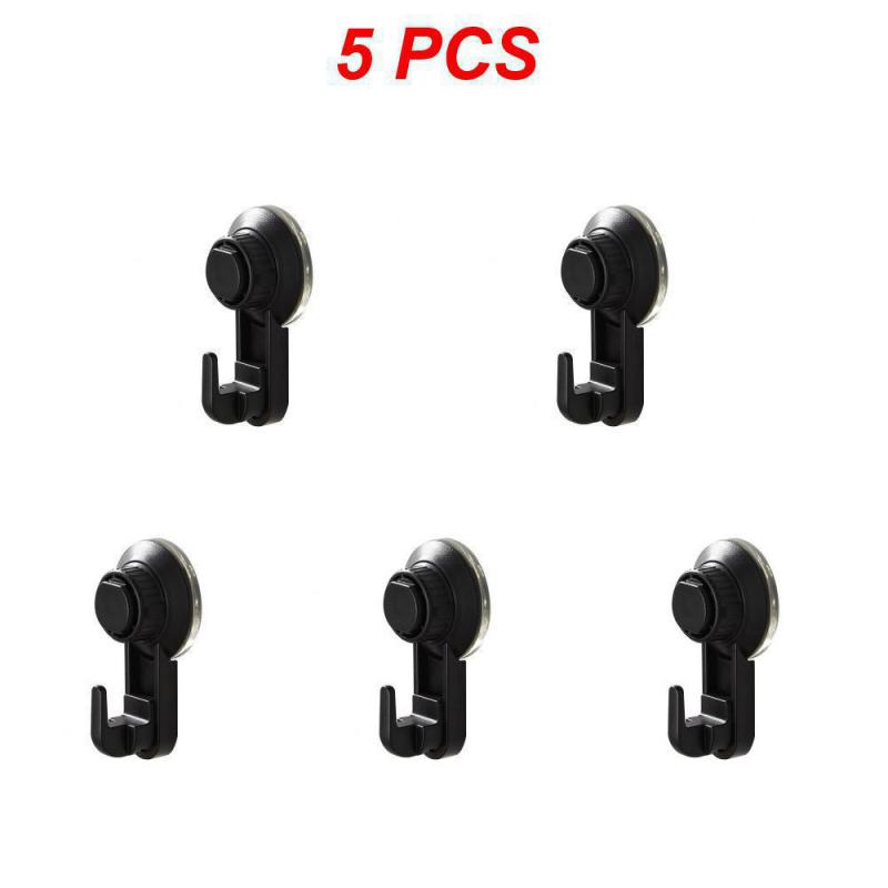1~5PCS Strong Suction Cup Vacuum Hook Self Adhesive Door Wall Hanger Hook Key Holder Heavy Load Rack Kitchen Bathroom Hanging