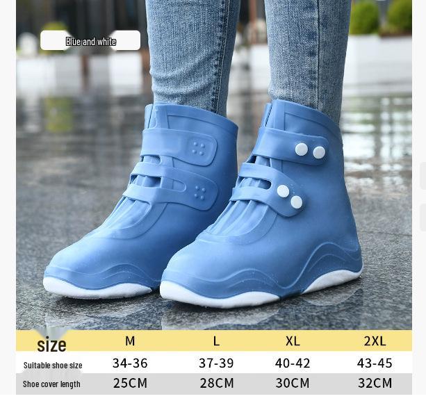Waterproof Non-Slip Silicone Overshoes for Men & Women - Thickened Wear-Resistant Rain Boots for Rainy Days.