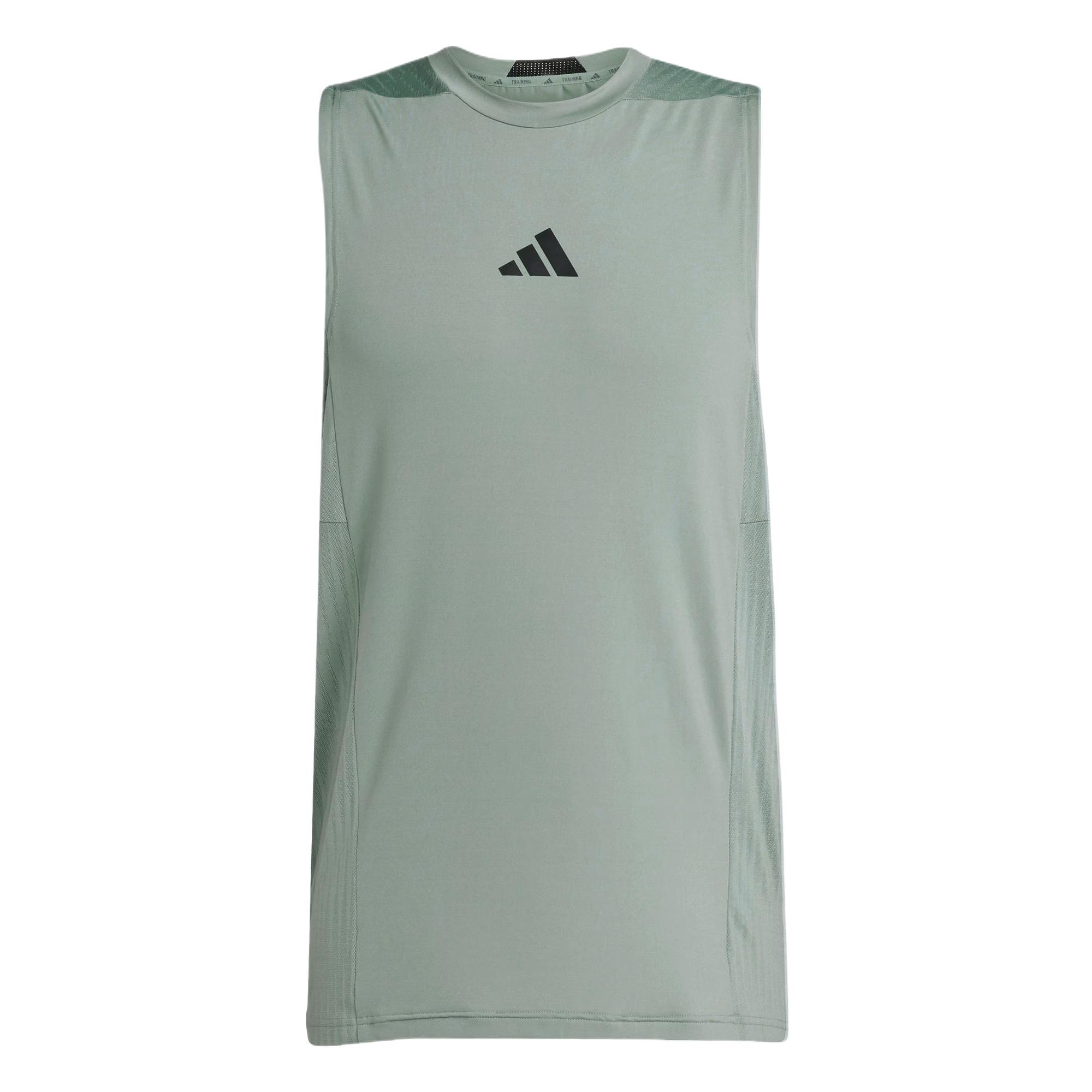 

Adidas Climacool Training Intensity Tank Top Comfortable Fashion Simple Versatile Vest Men Tops Silver Gray Green JI8174 M