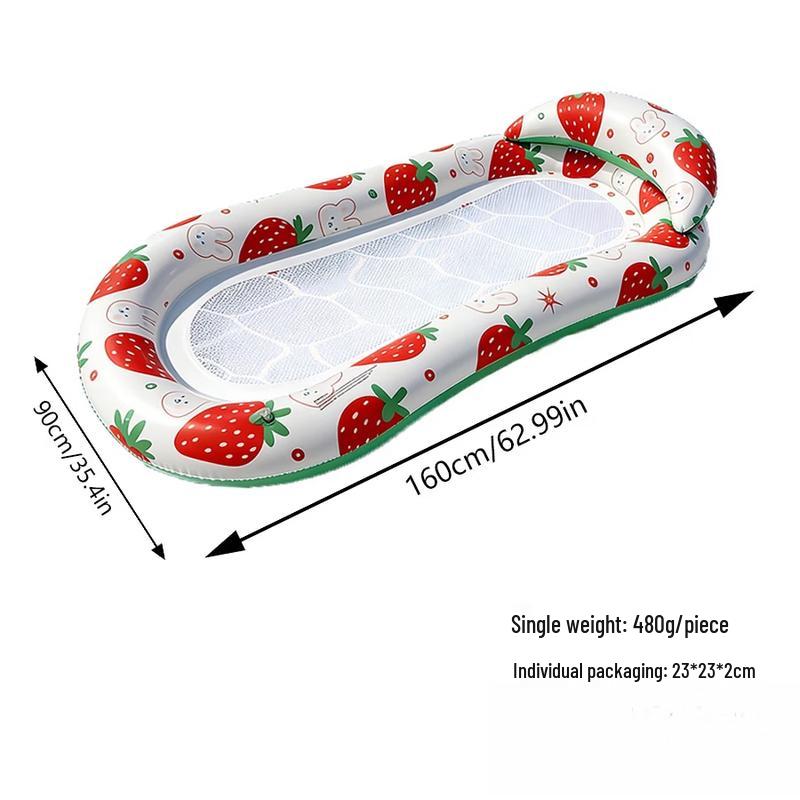Strawberry Inflatable Floating Lounge Chair