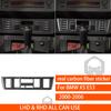 For BMW X5 E53 2000-2006 Center Dashboard Full Set Kit Trim Cover Tuning Real Carbon Fiber Sticker Car Interior Accessories