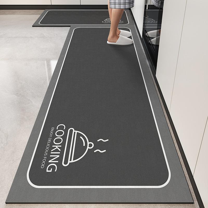 Mat For Kitchen Pvc Waterproof Carpet Anti-Slip Home Decoration Area Rug Leather Entrance Doormat Alfombra De Cocina