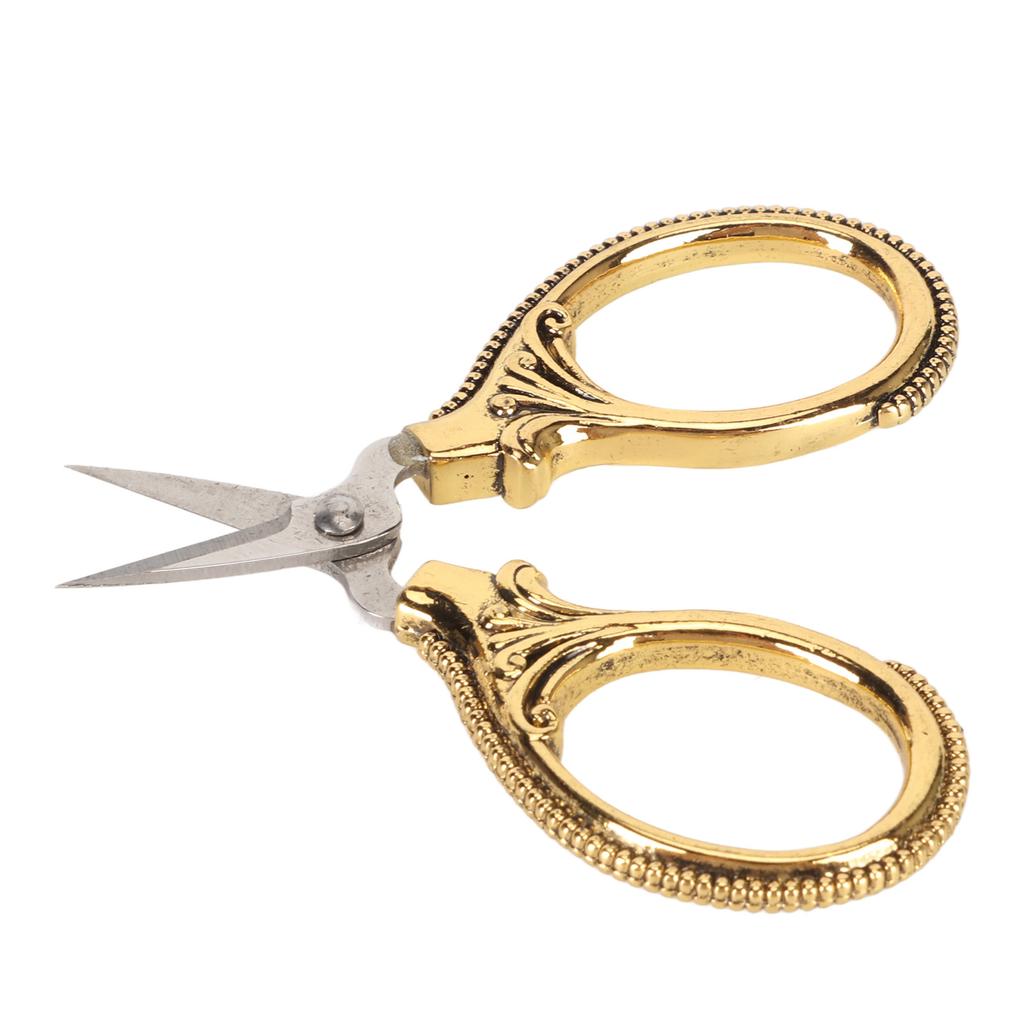 Retro Taschenschere Edelstahl Handwerk DIY Stickerei Nähgarn Mini Schere Vintage Gold