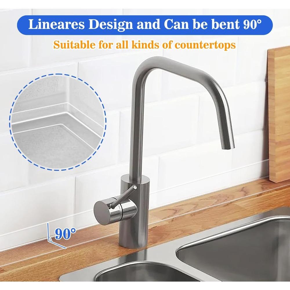 Kitchen Waterproof Mildew Strong Bathroom Toilet Crevice Strip Transparent Adhesive Tape Pool Water Seal