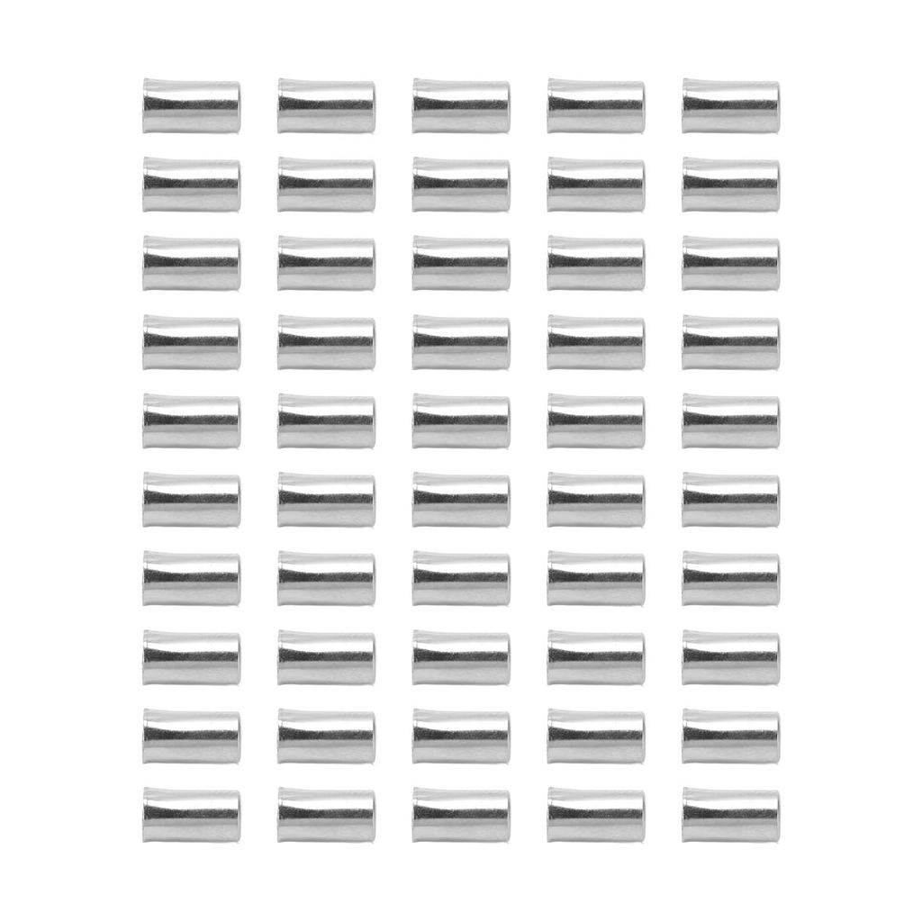 50PCS Bike Brake Cable End Cap Silver Metal Copper 5mm Bike Cable Cap Bicycle Accessories