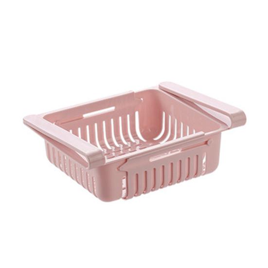 Retractable Kitchen Fridge Organizer Slide Under Shelf Drawer Box Rack Holder